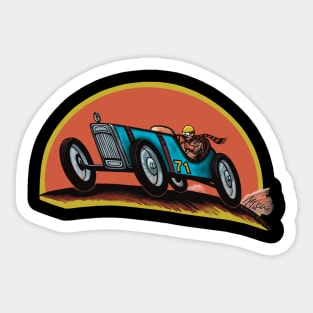 Antique Race Car Sticker